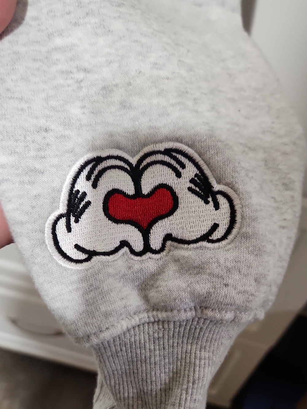 Donald Duck Embroidered Grey Crewneck Sweatshirt - Picture 2 of 5